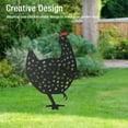 thumbnail image 4 of Estaca de Jardín de Pollo, Exquisita Estatua de Pollo de Silueta Hecha A Mano de Hierro Para DecorAción de Patio, Resistente a la Interemperie, Diseño Novedoso, Planifique Su, 4 of 7