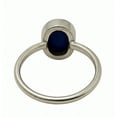 thumbnail image 2 of Blue Star Sapphire Ring, 925 Sterling Silver, Sapphire Oval Statement Ring, Promise Ring, Everyday Wear Ring, 2 of 2