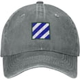 thumbnail image 2 of United States Army 3rd Infantry Division Unisex Baseball Cap Adjustable Dad Hat Denim Hat Trucker Hat, 2 of 8