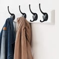 thumbnail image 3 of ZHAOCHENG Perchero de pared Vintage, gancho de Metal para sombrero, gancho Retro para baño, cocina, perchero (negro), 12 Uds., 3 of 5
