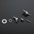 thumbnail image 3 of 2 Pcs Verrous de Sangle de Guitare Boutons Ronds pour Basses Électriques Acoustiques Pièces Noir, 3 of 8