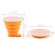 thumbnail image 5 of Taza de agua plegable de silicona Bober, taza plegable y extensible, taza de agua de viaje con tapa para viajes, senderismo, Camping Sincero Hogar, 5 of 6