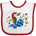 thumbnail image 3 of Inktastic Cute Christmas Unicorn with Cookies Boys or Girls Baby Bib, 3 of 4