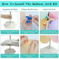 thumbnail image 6 of Balloon Arch Kit with Base，PONAMFO Adjustable Balloon Arch with Water Fillable Base, Table Stand, Balloon Clips, Balloon Pump for 2023 Gradution Party Birthday Wedding DecoraitoDecorationsGraduationns, 6 of 6