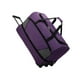 thumbnail image 2 of Bolsa de lona con ruedas para ropa, resistente al agua, ligera, para viajes de negocios Morado s, 2 of 9