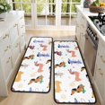 thumbnail image 4 of Kitchen Rugs Sets Of 2,Dachshund Sport Anti Fatigue Kitchen Mat Rugs Non Slip Washable,Decorative Kitchen Floor Mats for Kitchen,Sink,Laundry,17"x47"+17"x47", 4 of 5