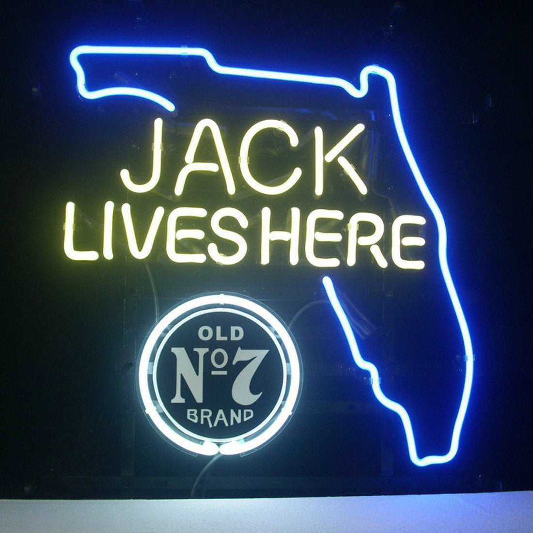 17"x14"JACK LIVES HERE Neon Sign Light Beer Bar Pub Home Room Wall Decor Gift 
