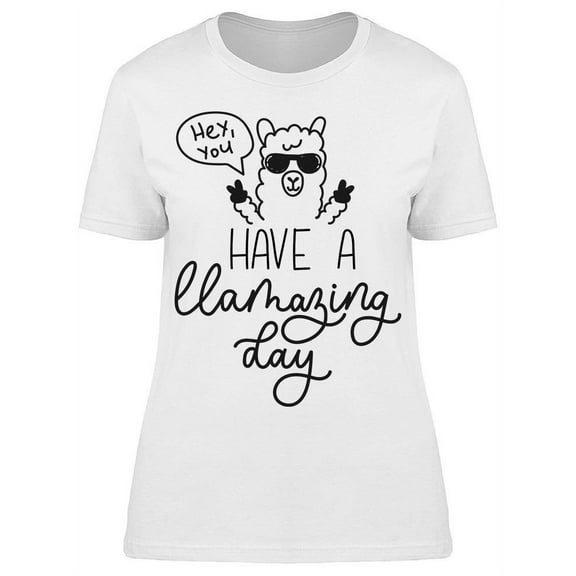 Hey You Llama T-Shirt Women -Image by Shutterstock, Female Small