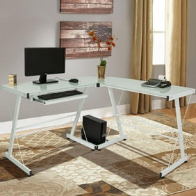 Merax L Shaped Desk With Metal Legs Office Desk Corner Computer