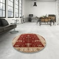 thumbnail image 4 of Ahgly Company Machine Washable Indoor Rectangle Industrial Modern Red Area Rugs, 2' x 4', 4 of 7