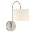thumbnail image 6 of Hunter - Horizon 1-light Brushed Nickel, Medium Size Sconce Light, Dimmable, Modern Style, Sconce Shaped, for Bedrooms, Dining, Living Rooms - 48178, 6 of 10