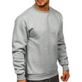 thumbnail image 1 of RKSTN Chandail à Manches Longues pour Hommes Col Rond Chandail Uni Chandail Chaud de Travail en Molleton Hauts, 1 of 7