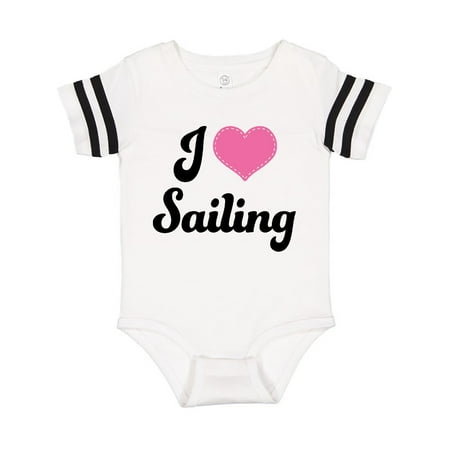 

Inktastic I Love Sailing Gift Baby Girl Bodysuit