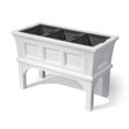 thumbnail image 1 of Step2 Atherton Classic White Outdoor Plastic Raised Planter Box with 3 Tray Dividers, 1 of 7