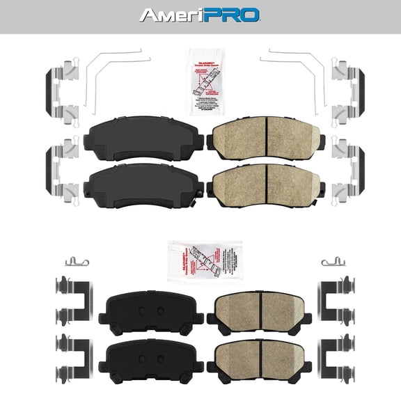Ceramic Front   Rear Brake Pads FOR Honda Odyssey 2011 2012 2013 2014 2015 2016 