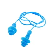 Plastique Silicone 20.5" Cordes Natation Flexible Flexible Bouchons d'oreille Bleu