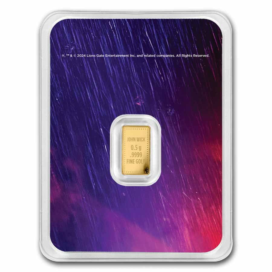 John Wick 1/2 gram Gold Bar in TEP
