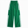 thumbnail image 5 of UAYOTSE Girl's Athletic Track Pants Wide Straight Leg Pants Fitness Clothing,Sizes 7-8 Years, 5 of 5