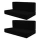 thumbnail image 1 of Fundas de cojín para Camper, 2 piezas, fundas para asientos de RV, funda de cojín para asiento de sofá fácil de instalar, funda de cojín para comedor negro, 1 of 8