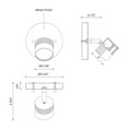 thumbnail image 2 of TR10006-BN-Kuzco Lighting-Lyra - 6W LED Track Light-4.75 Inches Tall and 4.88 Inches Wide-Brushed Nickel Finish, 2 of 2