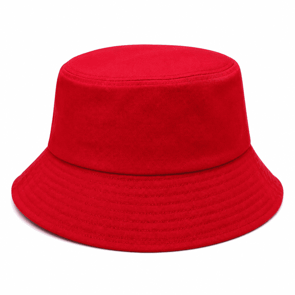 FLORNIX Sun Hat Versatile Cotton for Men and Women Bucket Hat Good Breathability for All Seasons Bucket Hats for Woman,Red