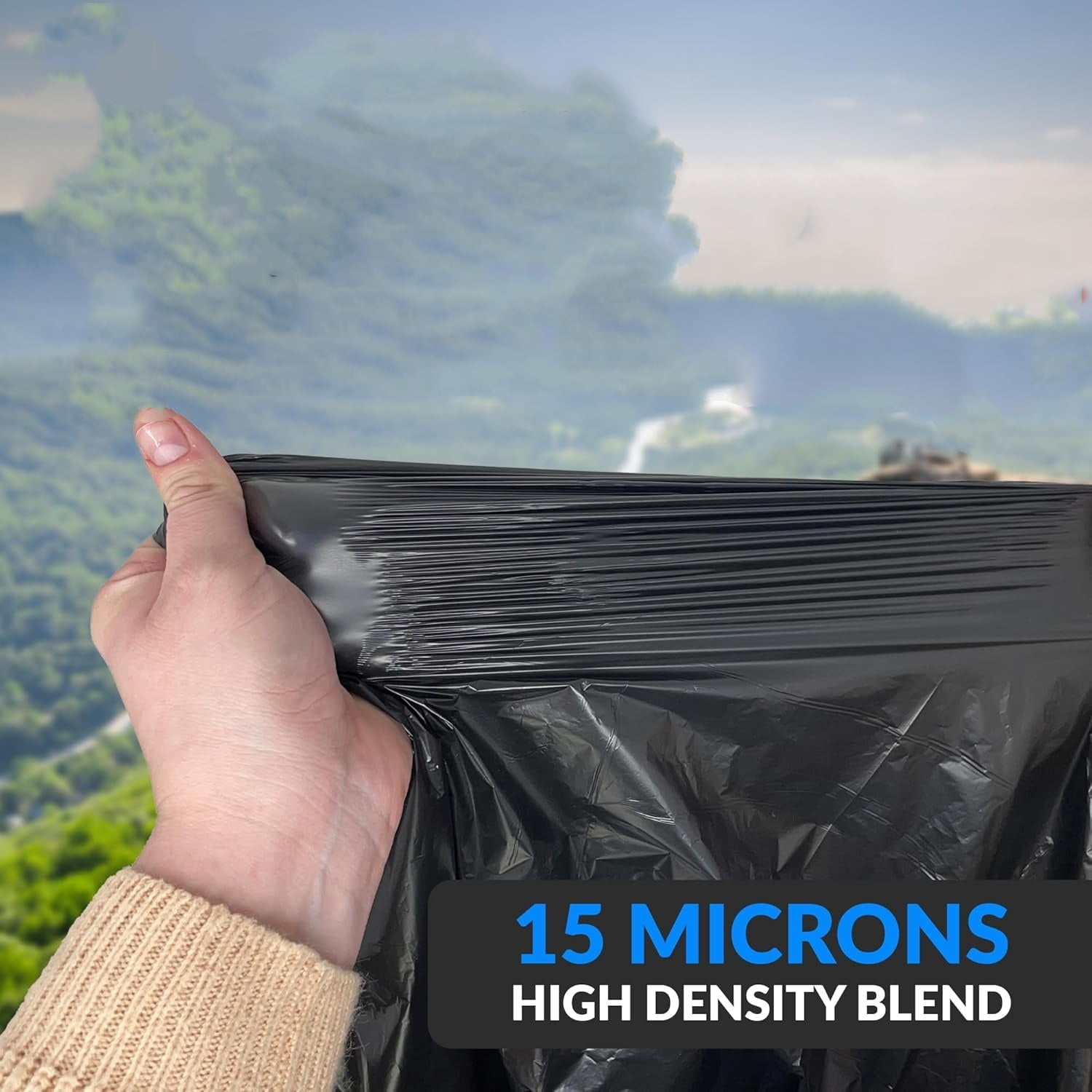 30-33 Gallon Trash Bags Heavy Duty | 250 Count Bulk | Black Large Trash Bags 30+, 32 Gallon