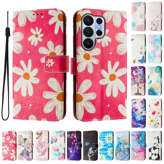 Decase For Samsung Galaxy S26 Ultra Flip Case,Shockproof Wallet Cover with 3 Credit Card Slot,PU Leather Magnetic Closure Phone Cover with Lanyard,U