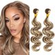 thumbnail image 1 of Hair Bundles HertFeu P4/613 Rubio 30 cm 32 cm Body Wave 10A, 1 of 9