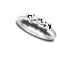 thumbnail image 4 of Cute Star Shooting Stars Open Ring .925 Sterling Silver Band Jewelry Female Male Unisex Size 9, 4 of 4