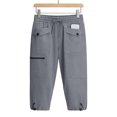 thumbnail image 6 of LIBRCLO Womens Capri Pants Drawstring Elastic Waist Cargo Pants with Pockets Summer Jogger Outdoor Sports Comfortable Trousers, 6 of 8