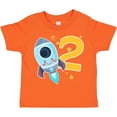 thumbnail image 3 of Inktastic Rocket Space Ship Happy Second Birthday Boys or Girls Toddler T-Shirt, 3 of 5