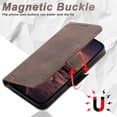 thumbnail image 6 of Case For IPhone 16 Pro Max/16 Pro/16 Plus/16, Magnetic Closure Shell PU Leather Cover Flip Card Slots Case, 6 of 6