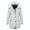 Grey, variant on Women's Fashion Drawstring Hoodie Coat - Winter Warm Inside Padded Jacket Winter Coat Slim Zipper Hooded Jackets for Women Black XXL