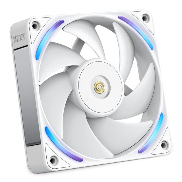 Ventilador para PC NZXT F120X 120 mm PWM RGB de bajo ruido, blanco