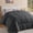 Gray, variant on Aquzin Comforter Queen Size, All Season Quilted Down Alternative Duvet Insert with Corner Tabs, Machine Washable Microfiber Bedding, Gray