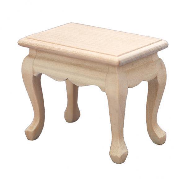 2-4 Packung DIY Mini mesa de madera muebles juguetes casa de muñecas decoración para habitación piezas Hugo Juguetes de casa de muñecas