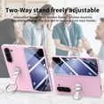 thumbnail image 4 of ELEHOLD for Samsung Galaxy Z Fold 6 Case,Skin-Friendly Full Body Protection 360 Degree Ring Kickstand Shockproof Slim Phone Case with Screen Protector for Samsung Galaxy Z Fold 6,Pink, 4 of 11