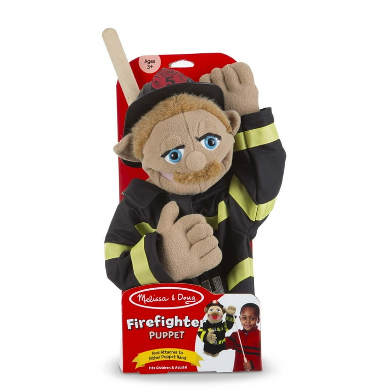 Melissa & Doug Puppet Bundle - Police Officer and Firefighter 