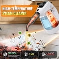 thumbnail image 4 of EXLUVON Handheld Steam Cleaner, 1500W Pressurized 10s Instant Heat Steam Cleaner for Home, Upgrade 15fl oz Tank, Lightweight Portable Steamer for Cleaning Kitchen, Grout, Furniture, Couch Car and Bat, 4 of 9