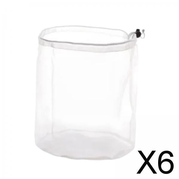 6x Bolsa de Lavandería de Malla, Bolsa de Lavado de Lencería, Bolsa de Lavadora Duradera, Bolsa de Lavado Delicado para Camiseta, Toalla de Baño, Mant 6 piezas