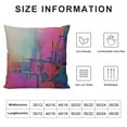 thumbnail image 5 of COMIO  Art Abstract Throw Pillow Case Cushion Covers Bright Fuchsia, Magenta, Pink, Red, Yellow, Green and Blue for Couch Bed Sofa Car Waist, 5 of 5