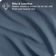 thumbnail image 3 of Bare Home Sateen Weave Pillowcase Set - 400 Thread Count - 100% Organic Cotton - King, Bering Sea, 2-Pieces, 3 of 5