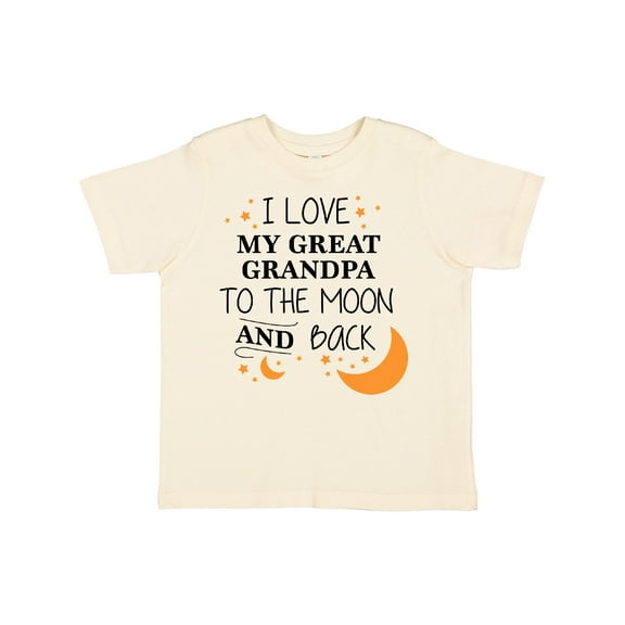Inktastic I Love My Great Grandpa to the Moon and Back Boys or Girls Toddler T-Shirt