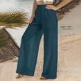 thumbnail image 5 of Fsahion Plus Size Casual Sweatpants for Womens High Waist Loose Wide Leg Pants High Waist Straight Pants Casual Pants Up to 65% off!, 5 of 6