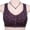 Purple, variant on Naughtyhood Woman's Bra Embroidered Glossy Comfortable Breathable Underwear No Rims Intimates