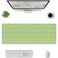 thumbnail image 2 of Green Gingham Large Gaming Mouse Pad 31.5 x 11.8in Desk Keyboard Mat NonSlip Rubber Base with Stitched Edges Versatile for Work, Play, Office, and Home Enhance Your Setup, 2 of 6