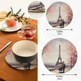 thumbnail image 3 of FREEAMG Paris Eiffel Tower Trivets Pot Holders Set of 2 Decoration Potholders for Kitchens Pure Cotton Thread Weave Trivets,Hot Pads for Kitchens,Coasters,Placemats,Spoon, 3 of 7