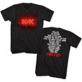 thumbnail image 1 of AC/DC PWRUP Track List Black Adult T-Shirt, 1 of 2