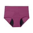 thumbnail image 2 of ZNQHFRE Women Cotton Panty Menstrual Briefs , Heavy Flow Period Underwear with Leak proof Crotch Purple M, 2 of 4