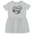 thumbnail image 3 of Inktastic I Love My Oma and Opa in Black Chalk Heart Girls Toddler Dress, 3 of 5